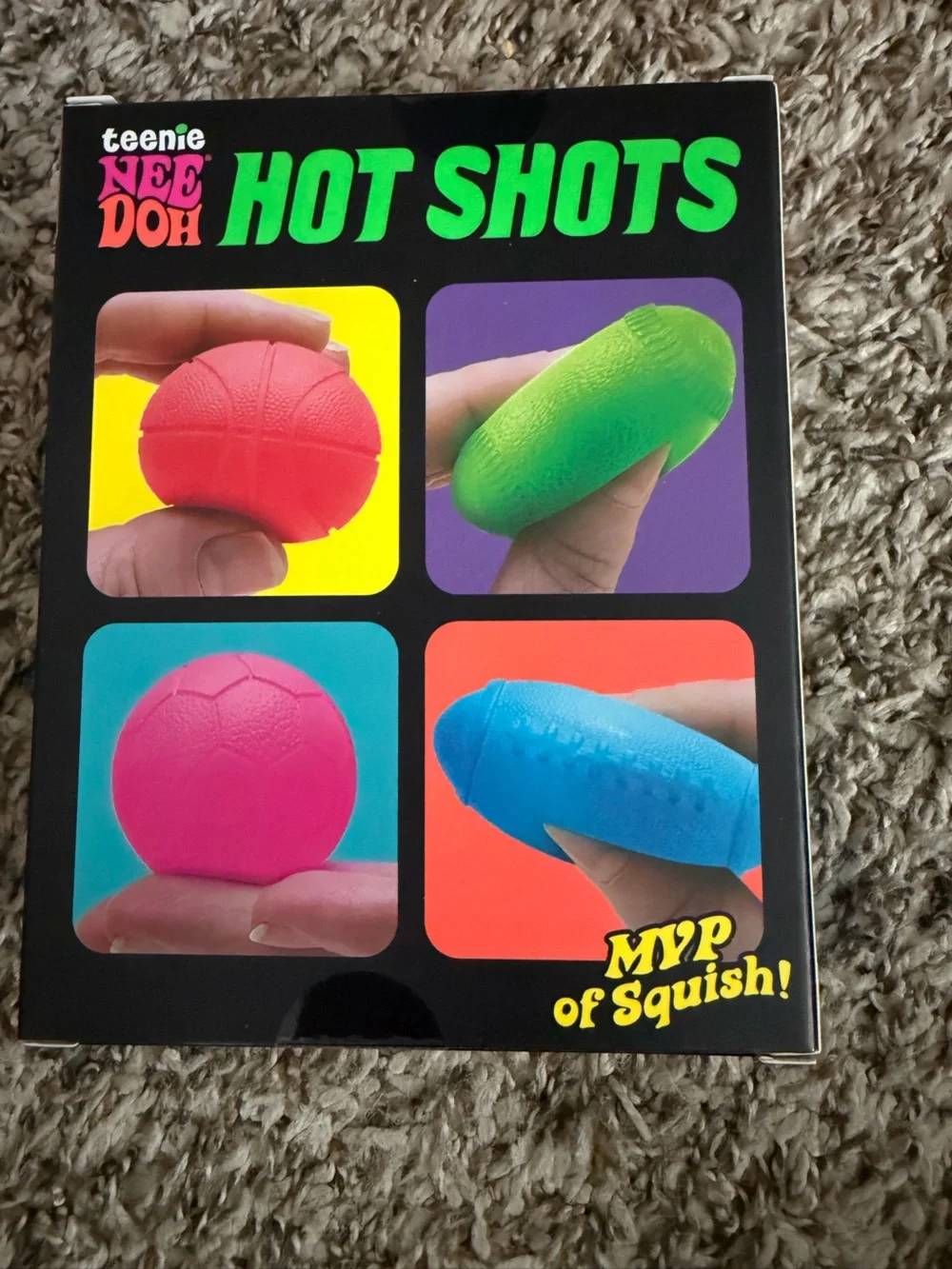 NeeDoh Hot Shots Small Squeezable Toy Set